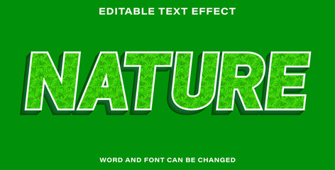 Nature text effect