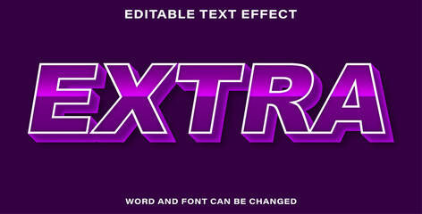 Extra text effect