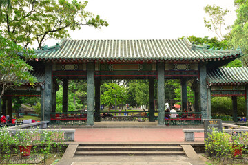 Chinese Garden pavilion inside Rizal Park in Manila, Philippines