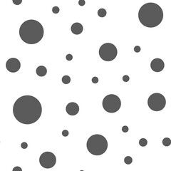 Dots seamless pattern. Random circles texture background.