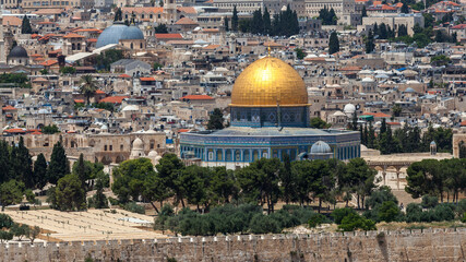 Nice panorama of the city of Jerusalem