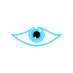 eye icon eye symbol eye logo flat colorful vector. Eye vision logo. Stock illustration.