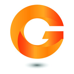 Stylish letter G logo design