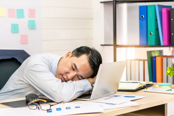 Late to work business tried unemployed professional young buinessman bankrupt lost job because of...