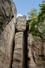 Huge unusual stones that look like rectangular walls