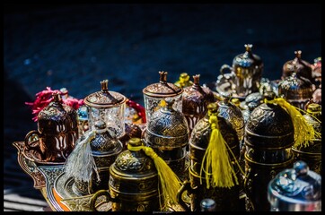 traditional turkish coffee drinking ceremony
