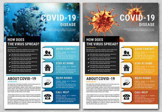 Coronavirus Flyer Layout
