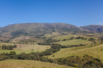 Fototapeta na wymiar Mountains of Minas Gerais State - Serra da Canastra National Park - Brazil