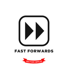 media control icon vector logo template, fast forwards vector icon