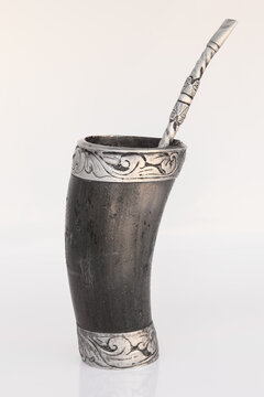 Terere. A typical cold drink made with mate herb from borders between Brazil and Paraguay