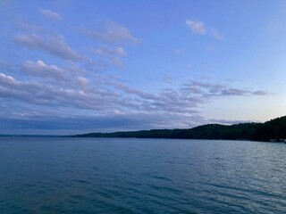 lake and sky at sunset