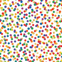 Rainbow Party Seamless Pattern - Colorful ombre gradient repeating pattern design with gold foil texture accents