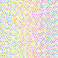 Rainbow Party Seamless Pattern - Colorful ombre gradient repeating pattern design with gold foil texture accents
