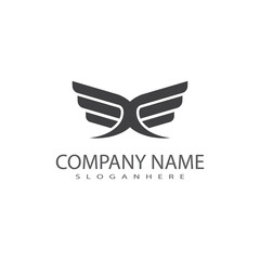 Wing  Logo Template vector icon