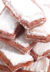 BISCUIT ROSE DE REIMS, PINK BISCUIT EATEN AFTER BEING DIPPED INTO CHAMPAGNE