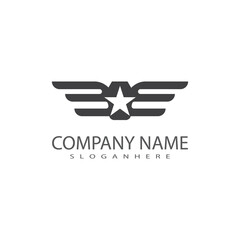 Wing  Logo Template vector icon