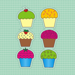 Cream cake candle food