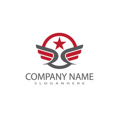 Wing  Logo Template vector icon