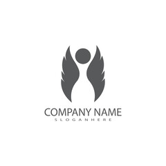 Wing  Logo Template vector icon