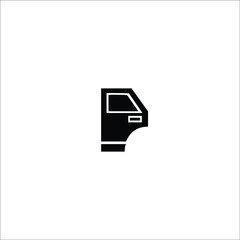 car door solid vector icon