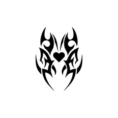 tribal tattoo icon vector illustration design