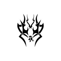 tribal tattoo icon vector illustration design