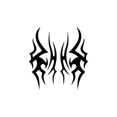 tribal tattoo icon vector illustration design