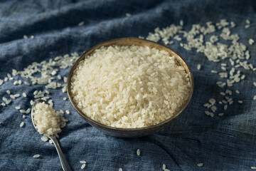 Raw Dry Organic Short Grain White Rice