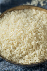 Raw Dry Organic Short Grain White Rice