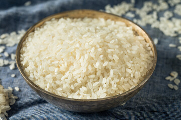 Raw Dry Organic Short Grain White Rice