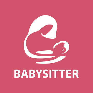 Vector logo of babysitter, child care and nursery