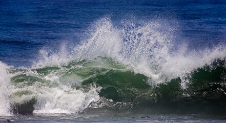 WAVES IN ALTLANTIC OCEAN, CAPE CROSS IN NAMIBIA