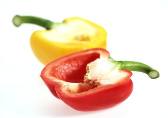 SWEET RED AND SWEET YELLOW PEPPER capsicum annuum