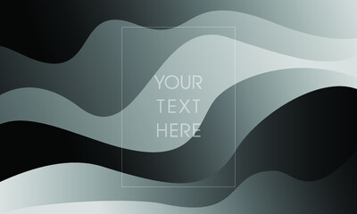 abstract dark silver background with wave