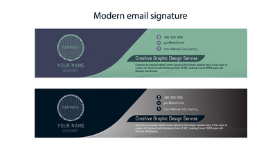 modern email signature