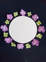 pink flower frame