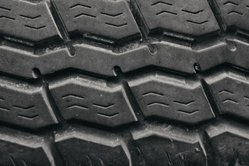 texture of the footprint of a used car tire