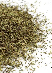 HERBE DE PROVENCE OR PROVENCAL HERBS AGAINST WHITE BACKGROUND