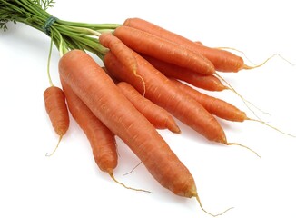 Carrot, daucus carota, Vegetable against White Background