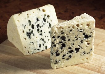 French Cheese Called Roquefort, Cheese made with Ewe's Milk
