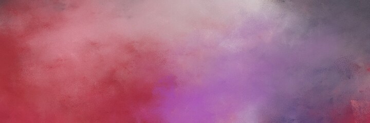 decorative vintage abstract painted background with antique fuchsia, pastel purple and dim gray colors and space for text or image. can be used as horizontal background graphic