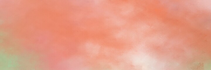 awesome dark salmon, baby pink and burly wood colored vintage abstract painted background with space for text or image. can be used as horizontal background graphic