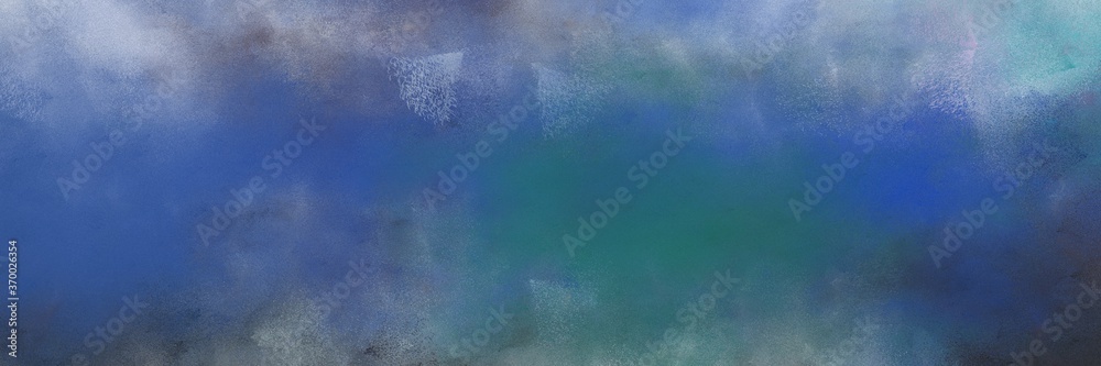 Poster beautiful abstract painting background graphic with teal blue and pastel blue colors and space for t