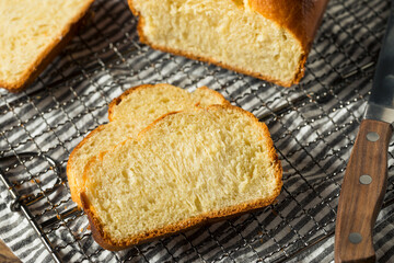 Homemade Baked Braided Brioche Bread