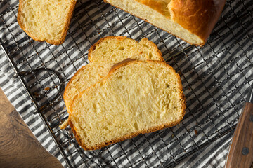 Homemade Baked Braided Brioche Bread