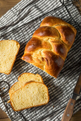 Homemade Baked Braided Brioche Bread