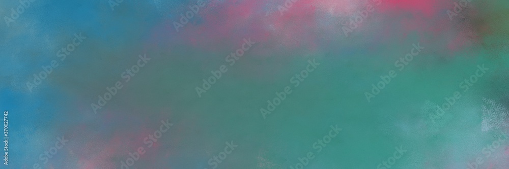 Aufkleber beautiful abstract painting background texture with blue chill and gray gray colors and space for text or image. can be used as horizontal background graphic