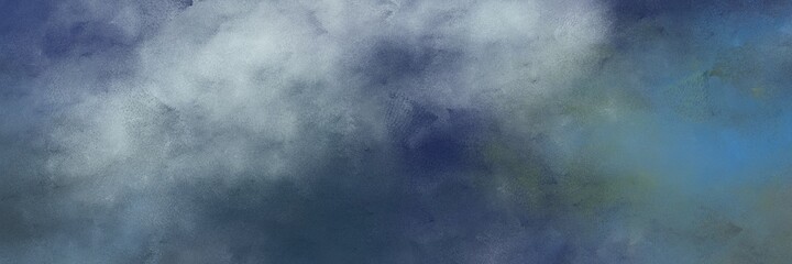 awesome abstract painting background graphic with dim gray, pastel blue and dark slate gray colors and space for text or image. can be used as horizontal background texture