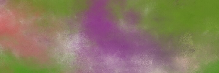 decorative pastel brown, olive drab and pastel purple colored vintage abstract painted background with space for text or image. can be used as horizontal header or banner orientation