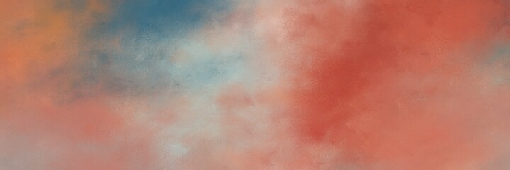 amazing abstract painting background graphic with indian red, rosy brown and teal blue colors and space for text or image. can be used as postcard or poster